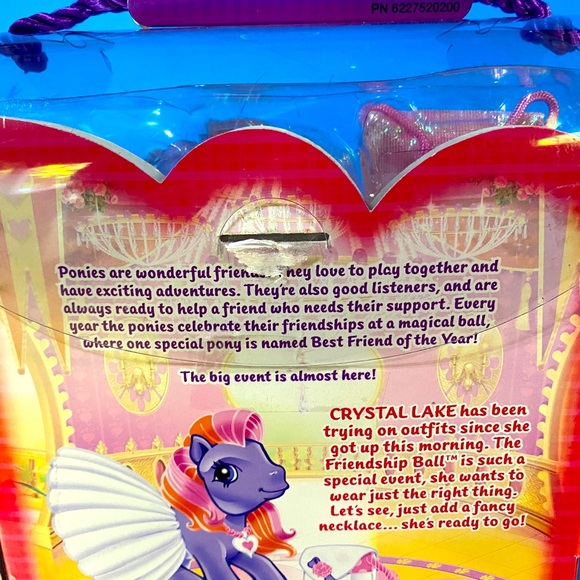 MY LITTLE PONY G3 VTG 2004 FRIENDSHIP BALL DRESS-UP EVENINGWEAR CRYSTAL LAKE - Picture 12 of 13